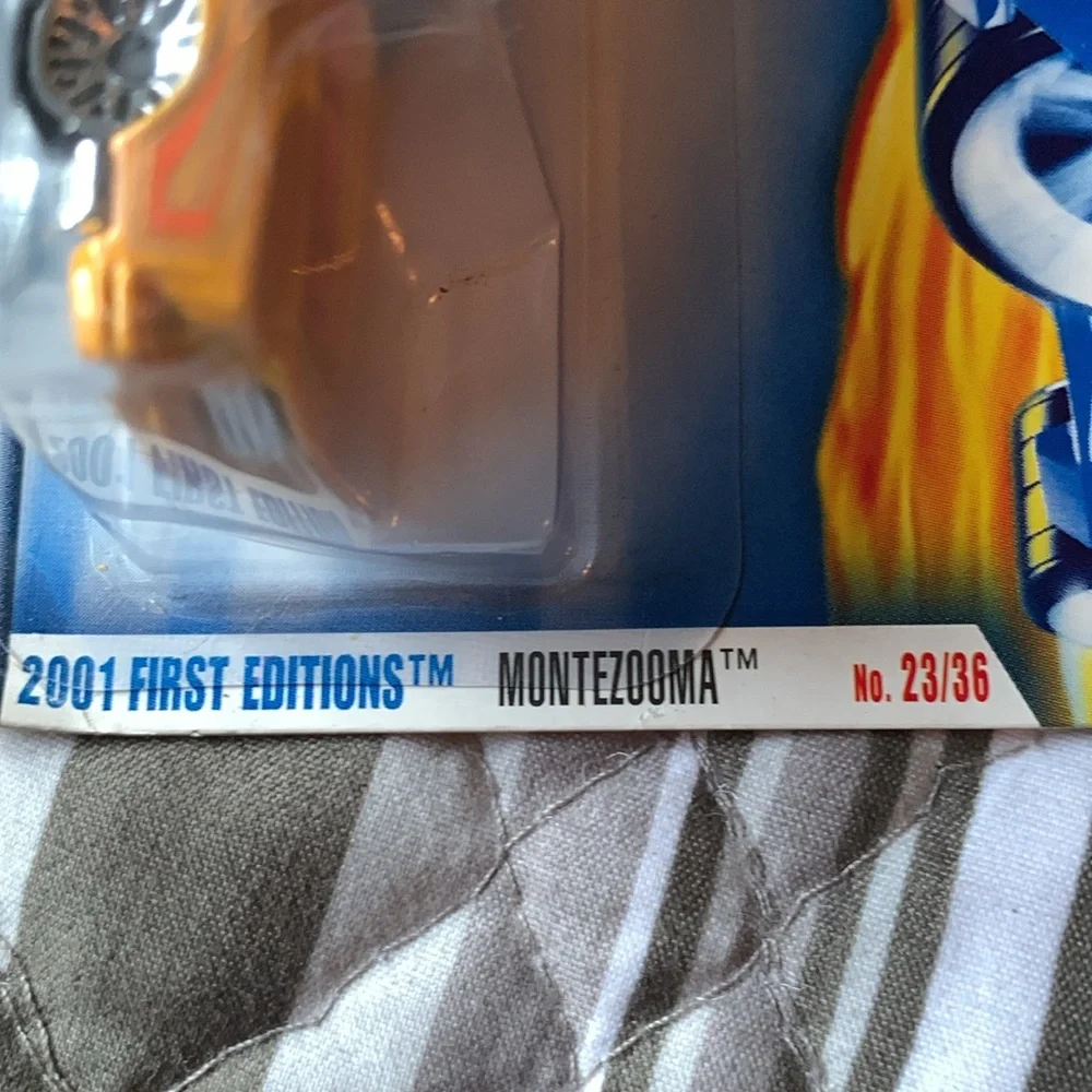Mattel Orange Montezooma Die Cast Car Vintage 🆕